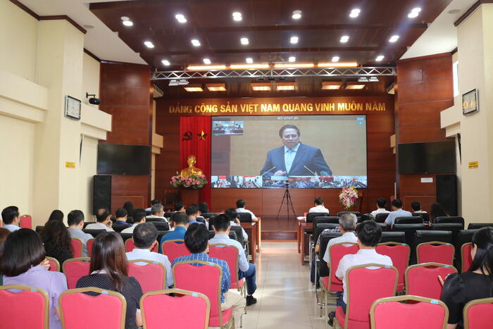 Đảng ủy Cục Đường bộ Việt Nam tham gia Hội nghị trực tuyến toàn quốc quán triệt, triển khai thực hiện Nghị quyết Trung ương 11 (khóa XIII)